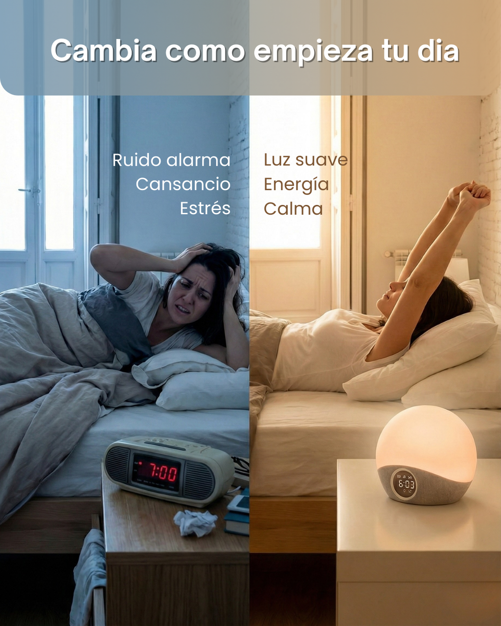 Sunrise Clock - Despertador Solar y auxiliar de sueño.