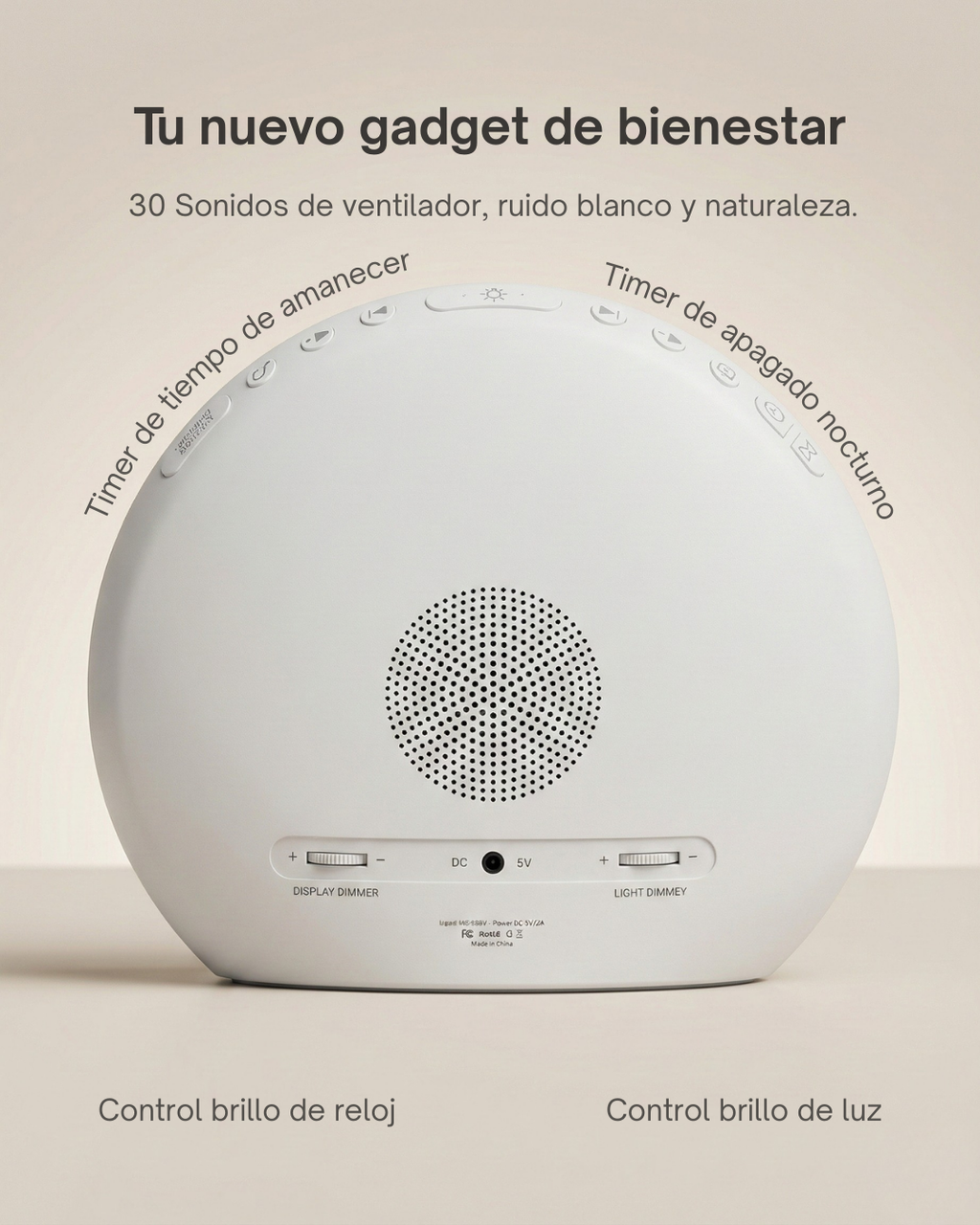 Sunrise Clock - Despertador Solar y auxiliar de sueño.