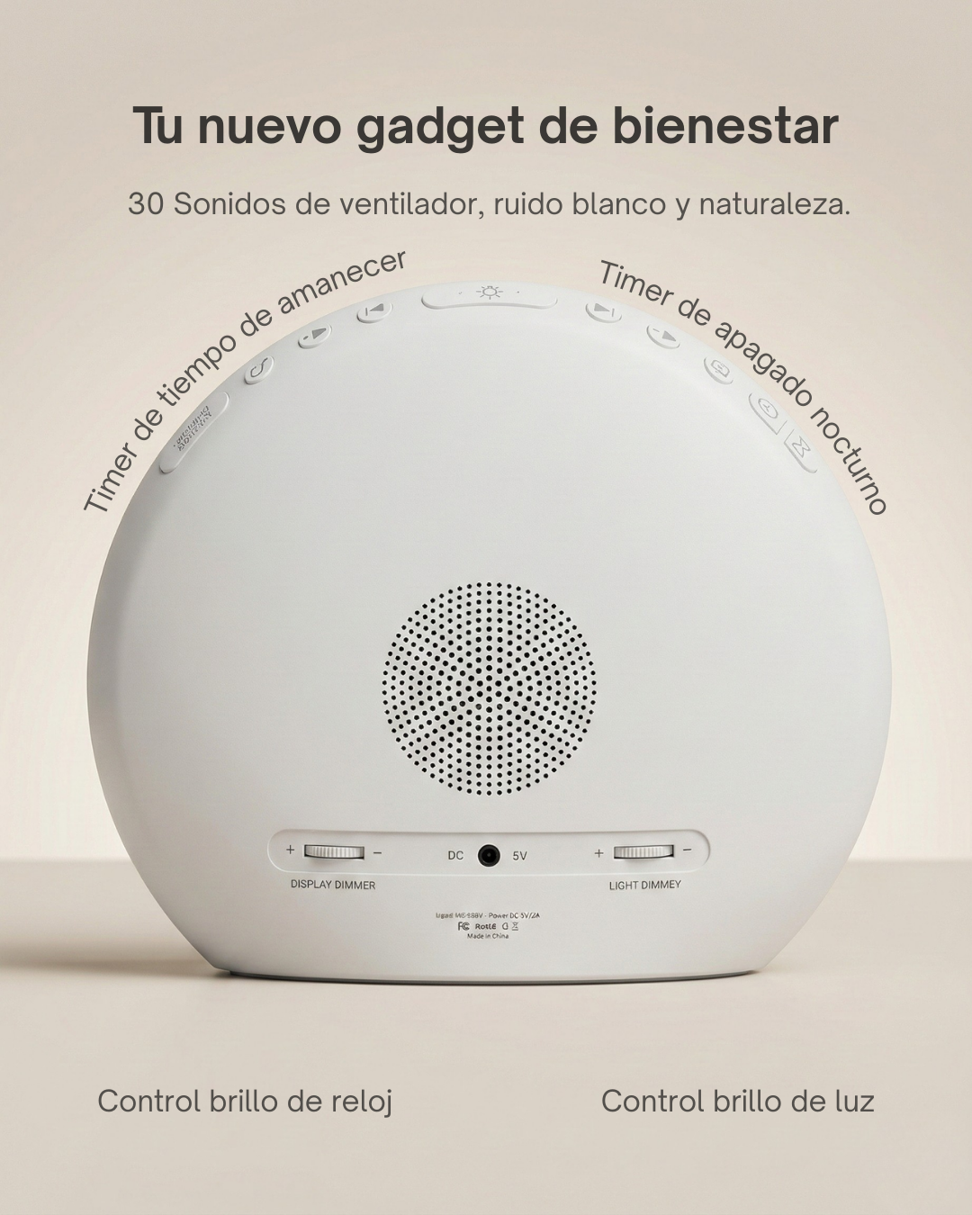 Sunrise Clock - Despertador Solar y auxiliar de sueño.